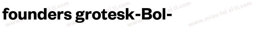 founders grotesk-Bol字体转换